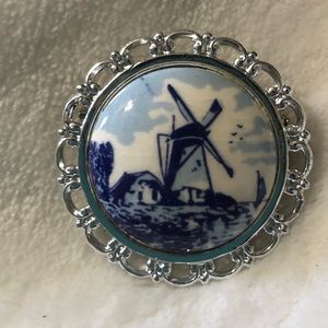 Vintage windmill pin